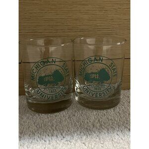 Michigan State University Whiskey/Rocks Glass - Set Of 2